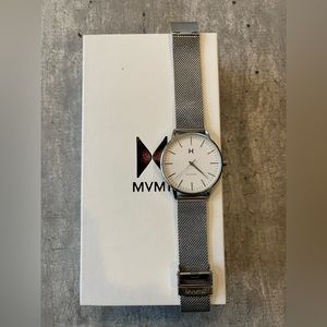 MVMT silver boulevard watch